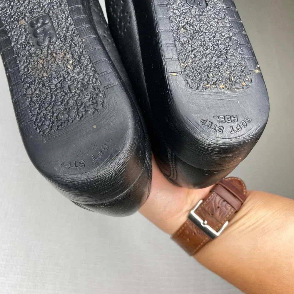 SAS Genuine‎ Black Moccasins Shoes Handsewn Size 9.5 - Image 5