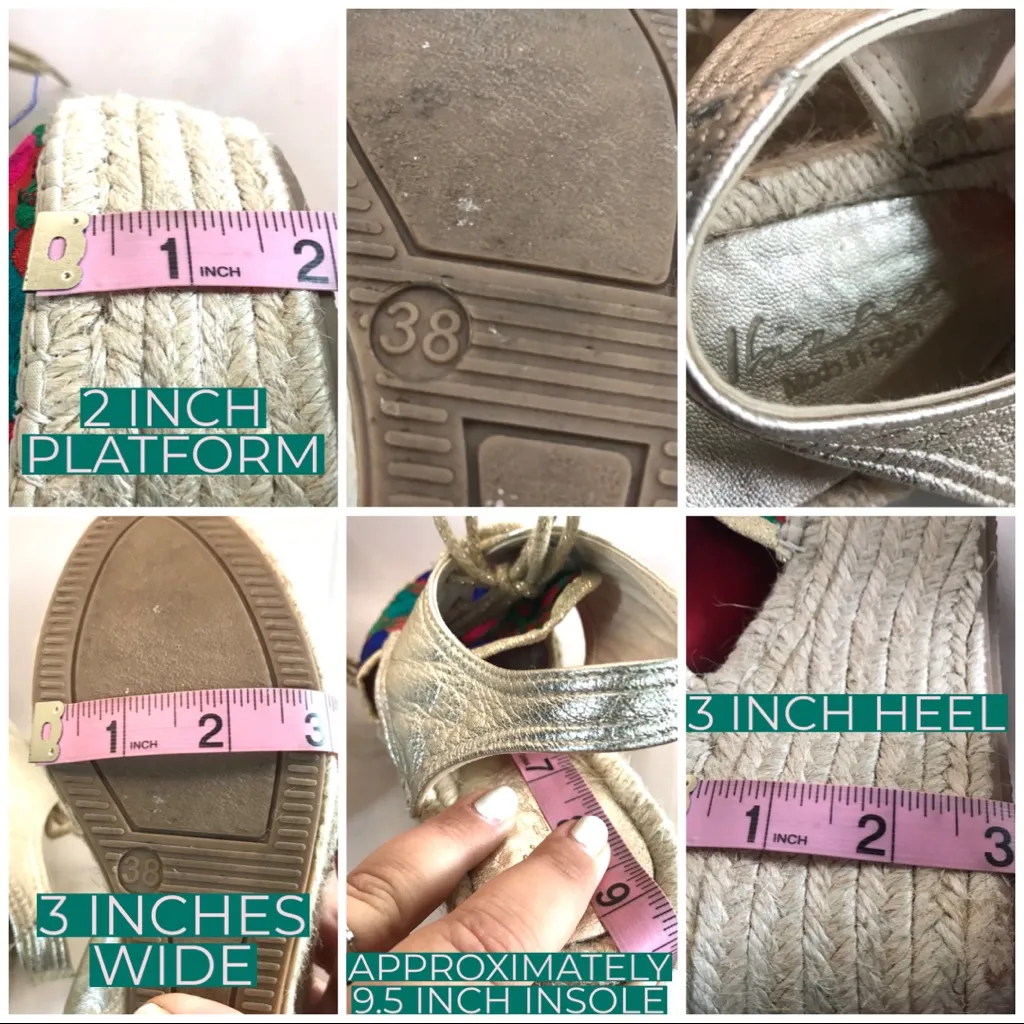 IBIZA SPAIN GOLD LEATHER & EMBROIDERED MULTI - Image 14