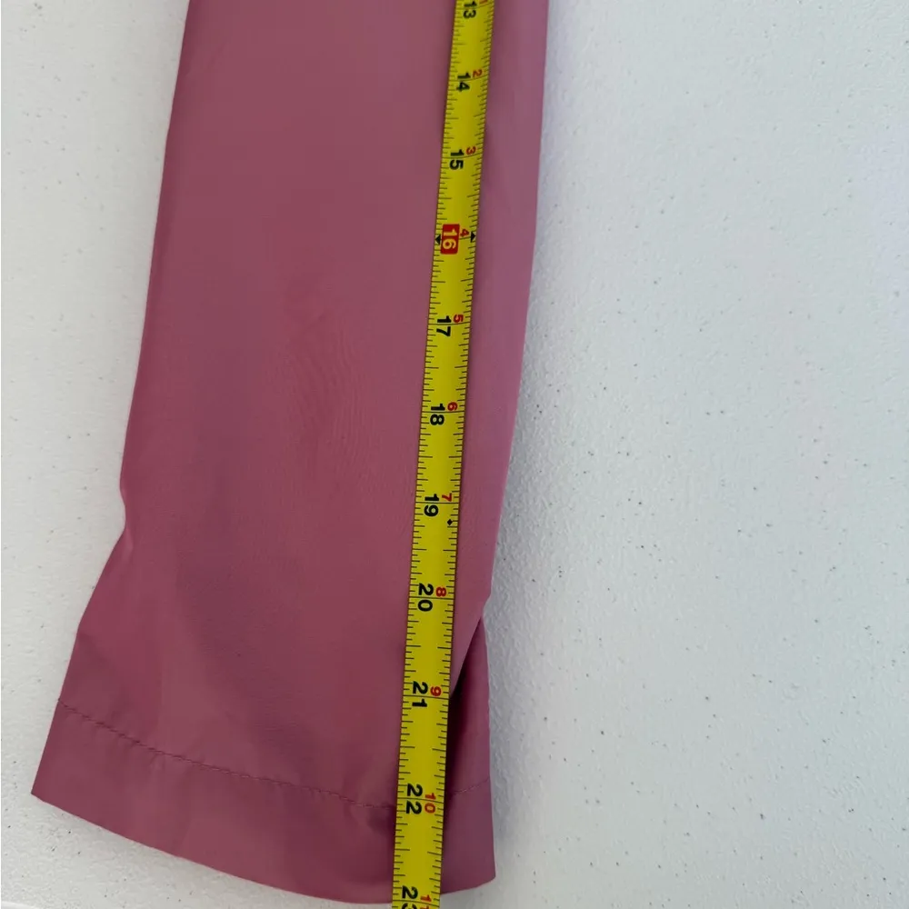 Benetton Women’s Trench Style Pink Long Sleeve Belt Jacket Medium Blazer - Image 9