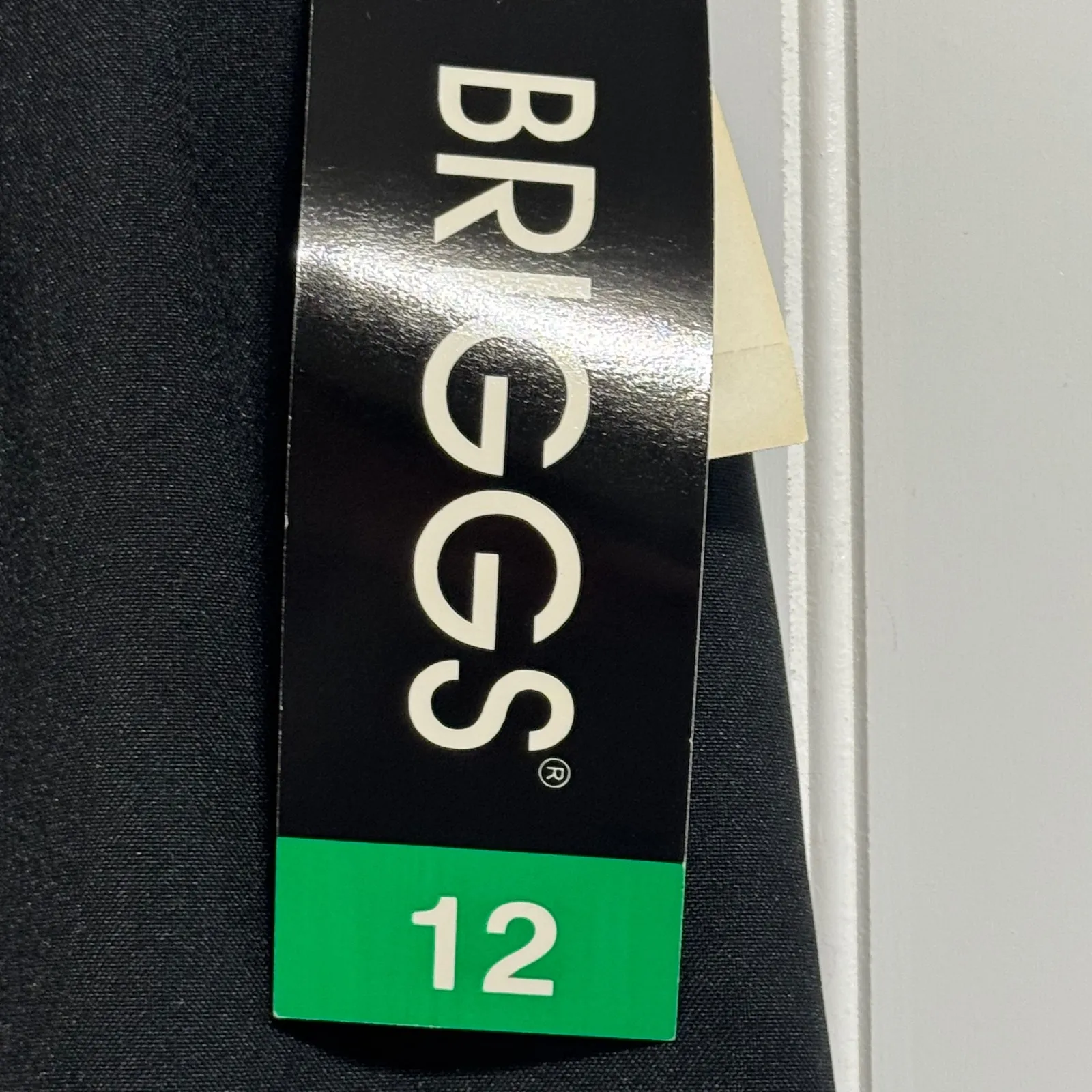 Briggs Black Midi Pencil Skirt Office Siren 12 NWT Back Vent Corporate Goth - Image 7