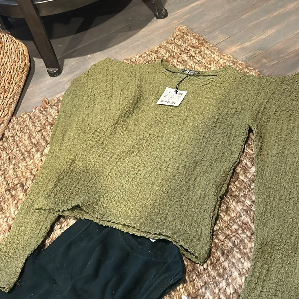 NEW Zara Green Knit Three Piece Set Size Small - Image 8