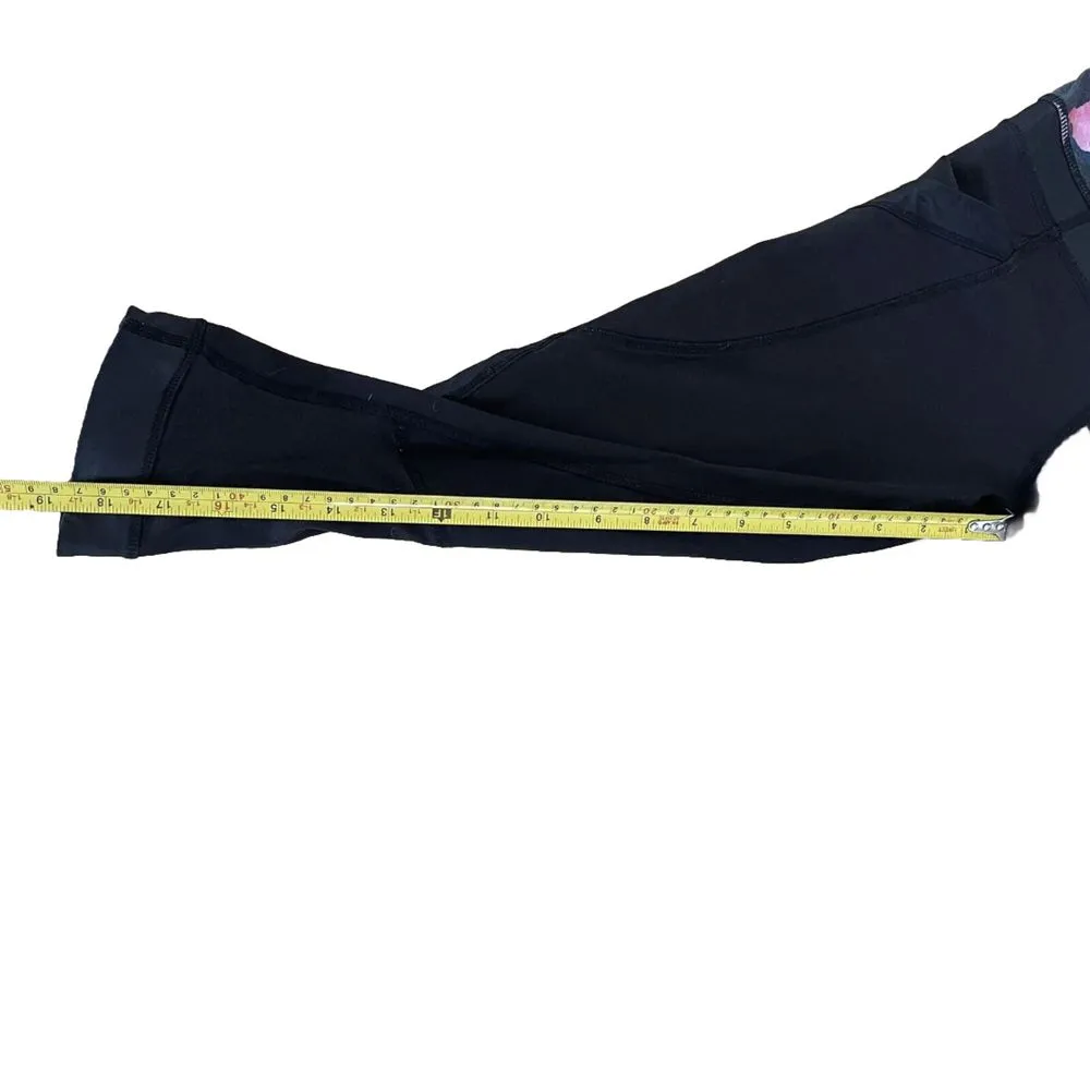 Lululemon Size‎ 4 Pink Floral Band Leggings 19" Crop - Image 2