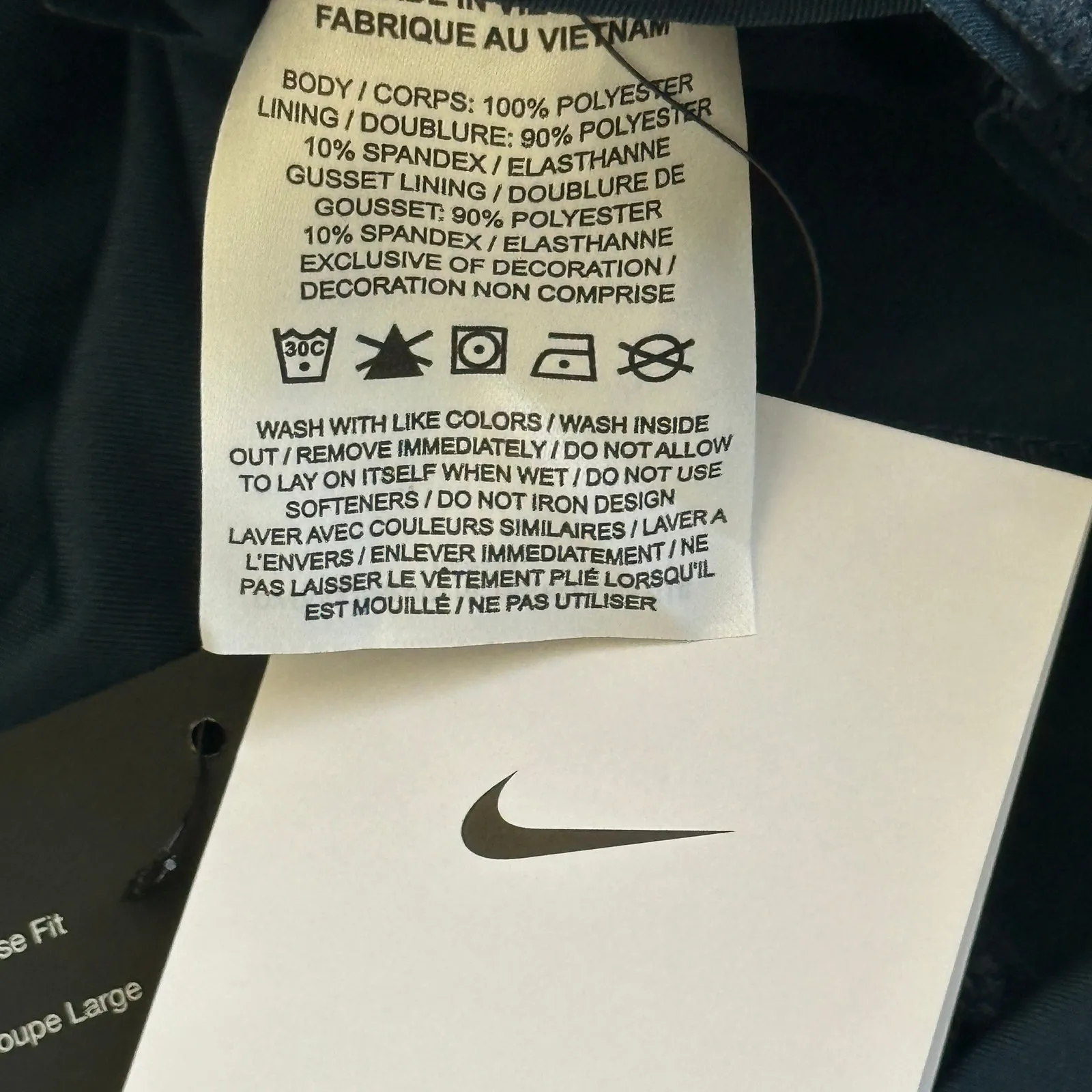 NWT Nike Dri-Fit Running Shorts Womens L Blue Athletic Lightweight Activewear - Image 5