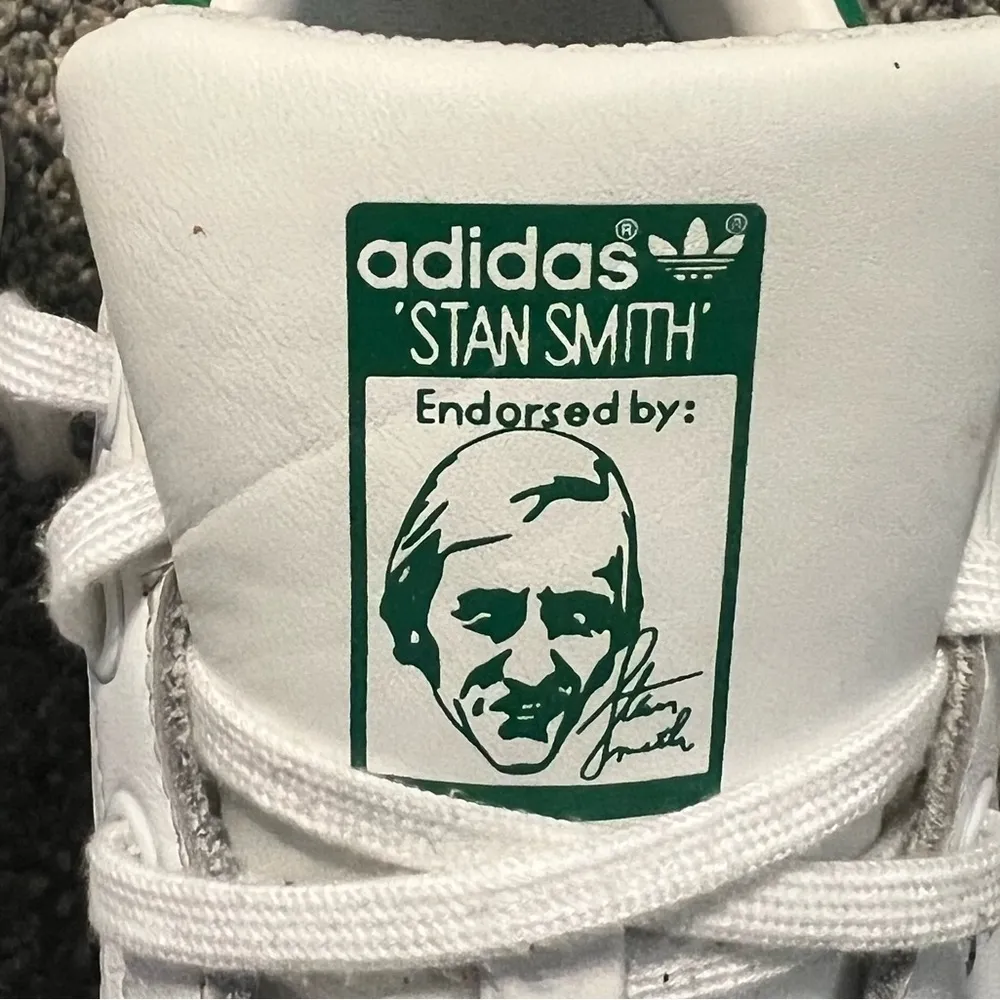 Adidas Stan Smith Shoes in white & green women size 4 1/2 - Image 10