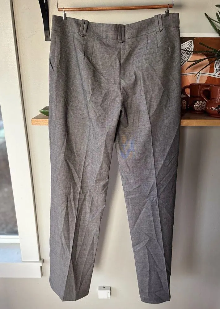 United Colors of Benetton Gray Low Rise Wide Leg Trouser Pants Size 44 US 8 - Image 2