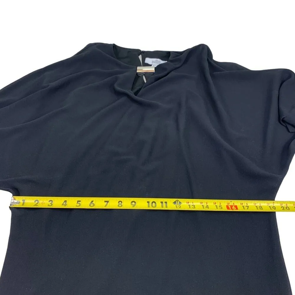 Badgley Mischka | XS-S | Flirty Shift Cocktail Mini Dress Mumu Silver Accent - Image 9