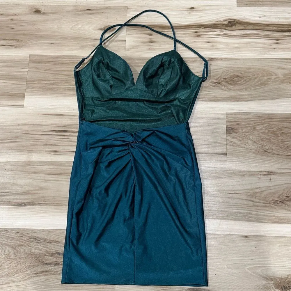 Alyce Paris Teal Mini Dress Women’s 2 - Image 2