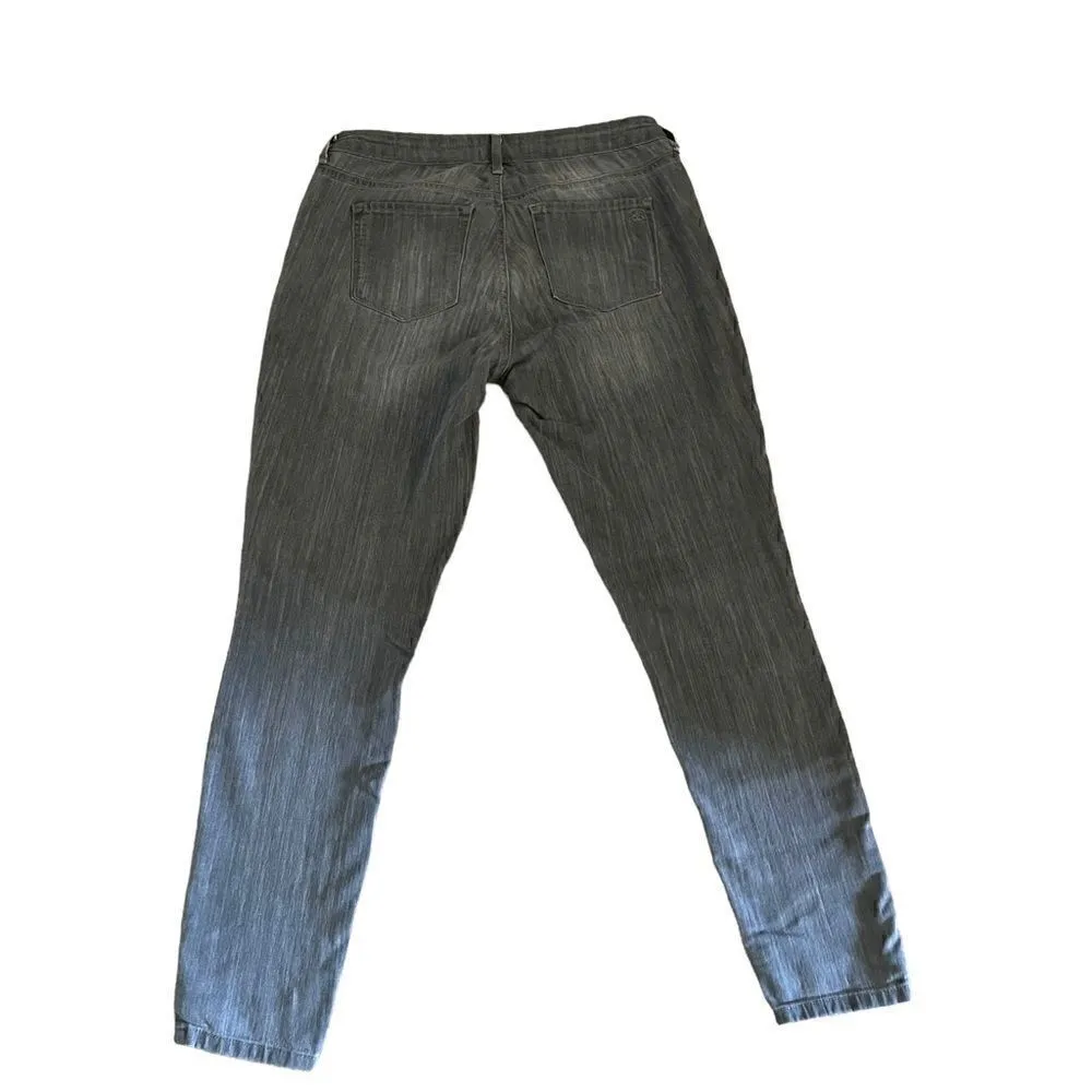 Jessica Simpson Gray Lightweight Denim Jeans 5 Pocket Low Rise Stretchy SZ 30 - Image 5
