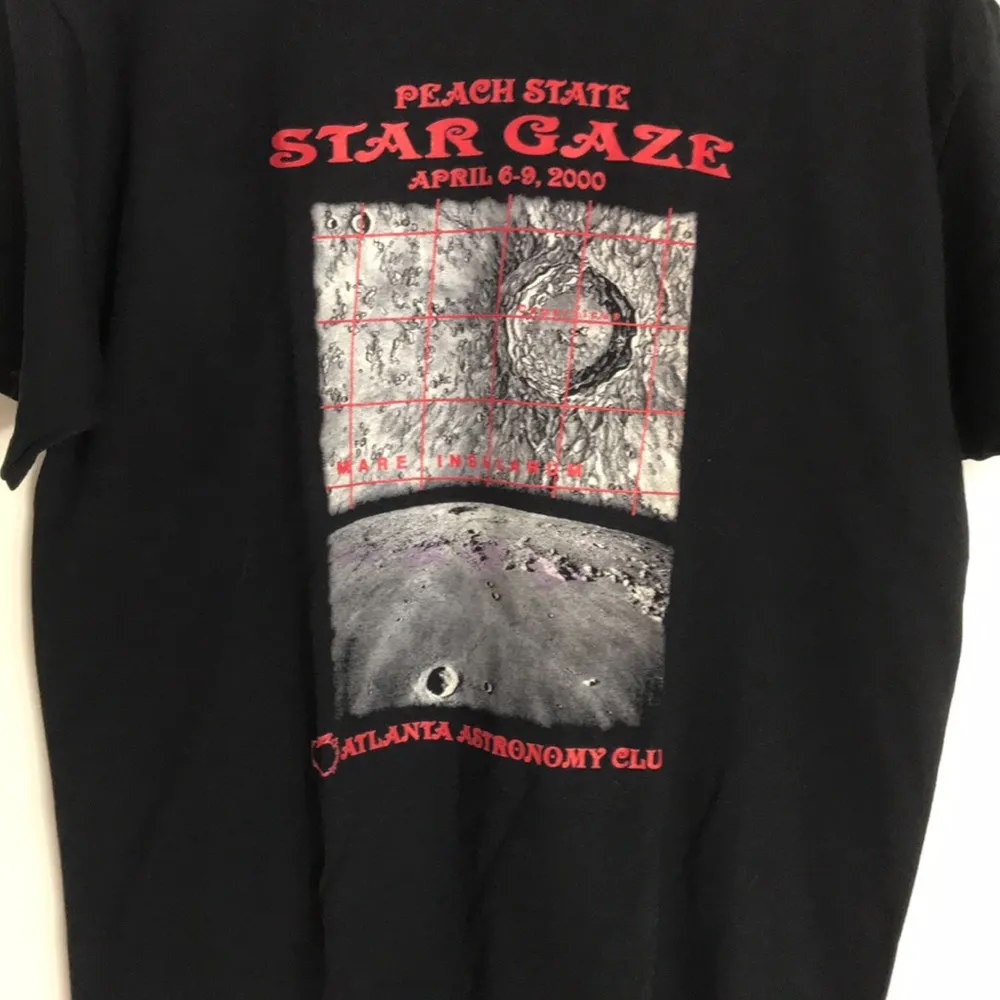 Vtg fruit of the loom peach state April 2000 atlanta astrology T-shirt M - Image 2