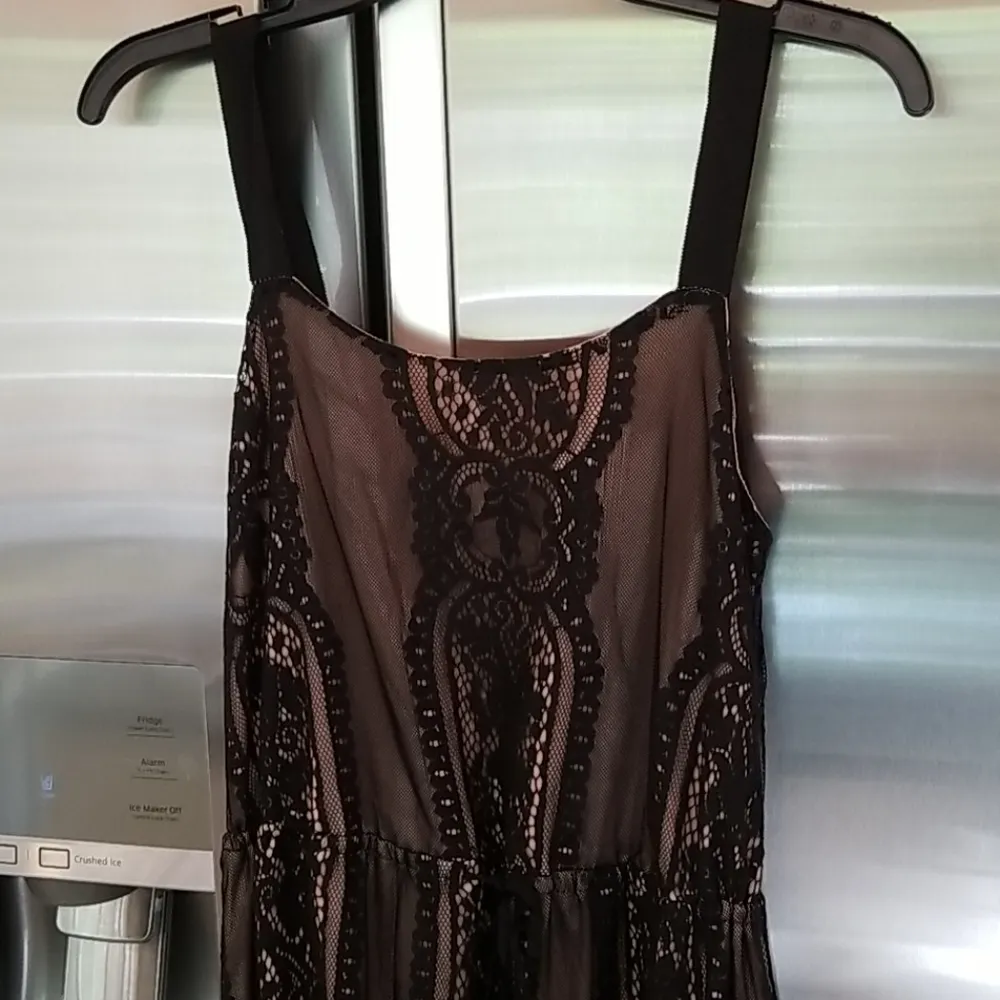 💕ADELYN RAE💕 Sleeveless Black Lace Maxi Dress Small S NWT - Image 2