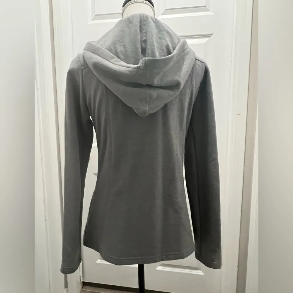 Guess Grey Jacket with Black Toggles Women’s Size Medium - Image 3