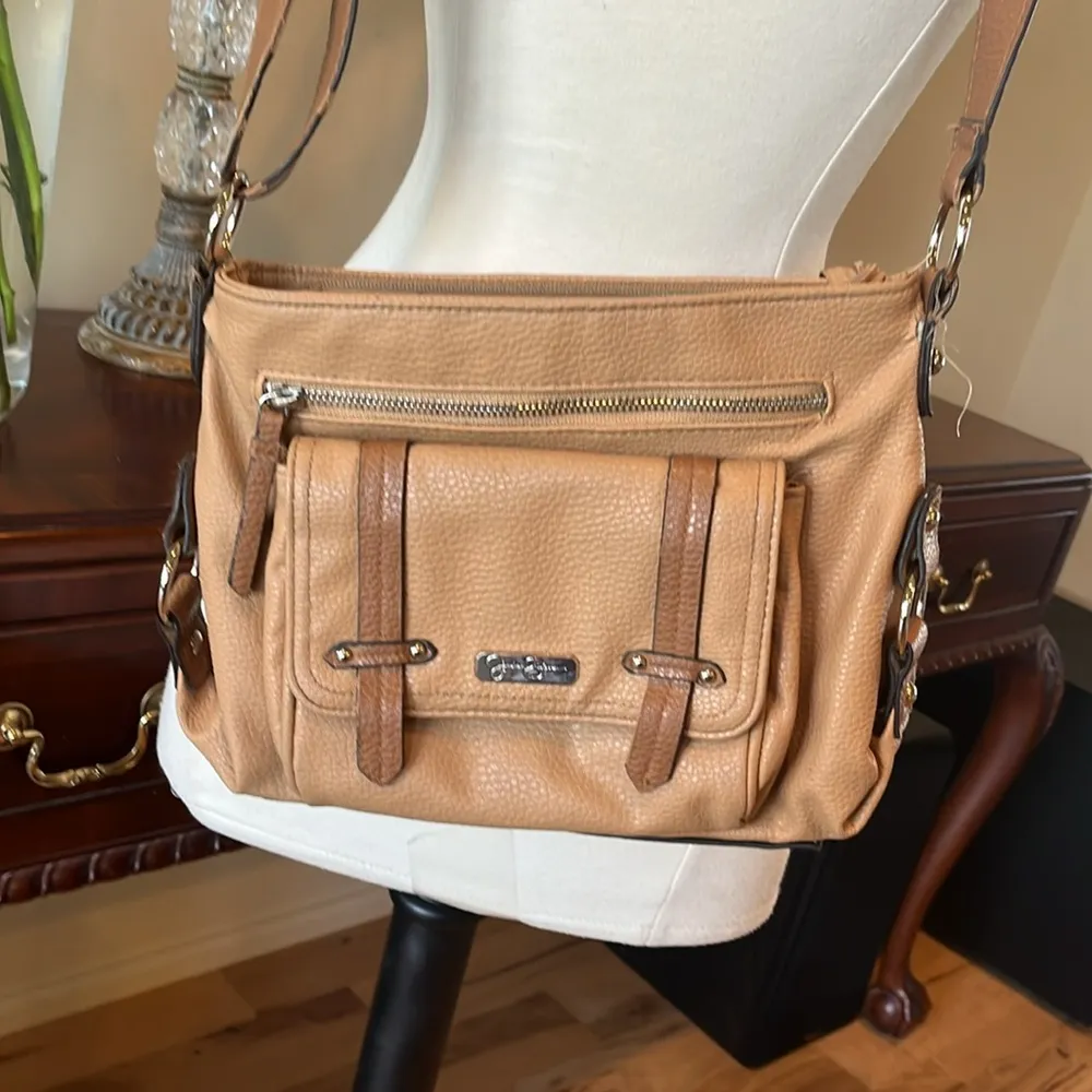 Jessica Simpson Light Tan Crossbody Bag - Image 3