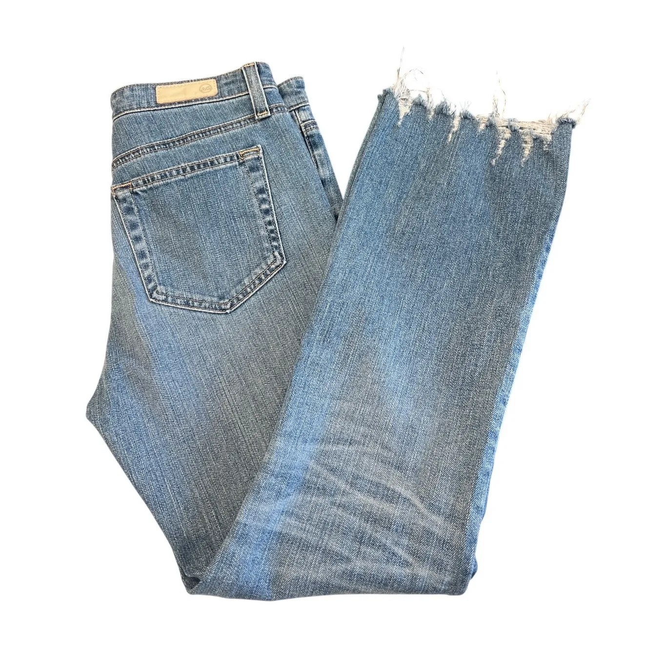 AG Adriano Goldschmied Straight Jeans Womens Size 25R 25” Inseam "The Jodi Crop" - Image 4