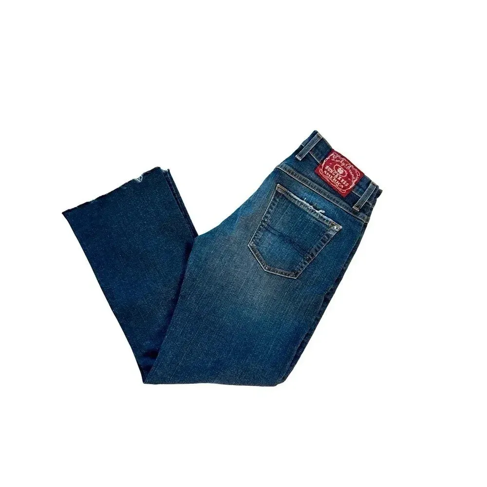 Lucky Brand women’s Dungarees by Gene Montesano classic fit size 4/27 Blue - Image 7