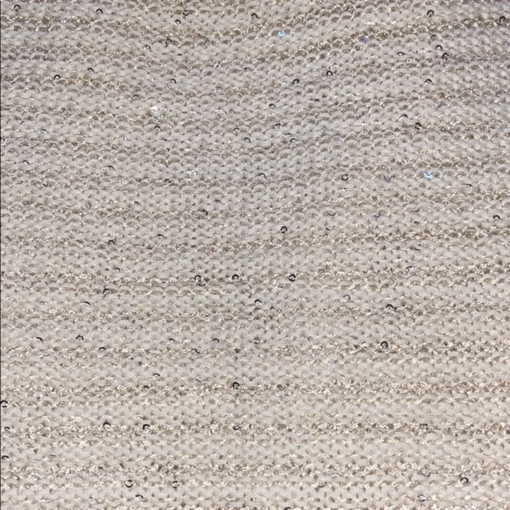 Sandro  Sweater S Thin Knit Scoop Neck Sequins Stripe - Image 6