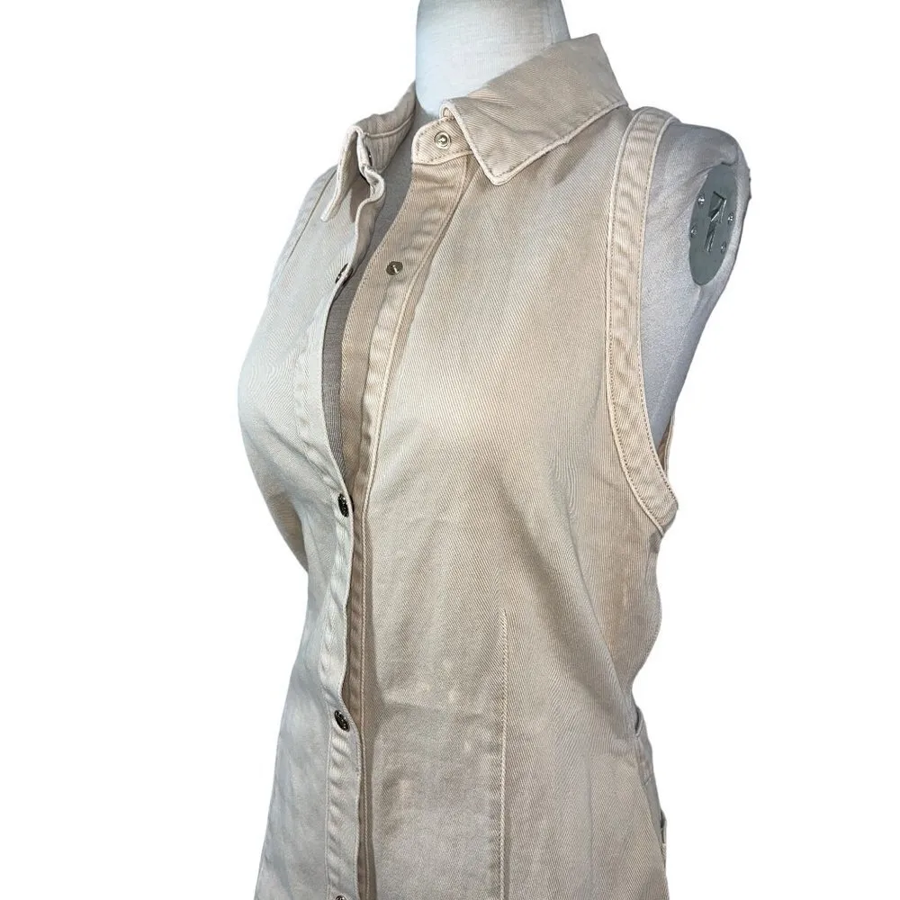 SER.O.YA Gemma Dress in Sand Dune XLarge New Womens Khaki Chino Tan Size XL - Image 5