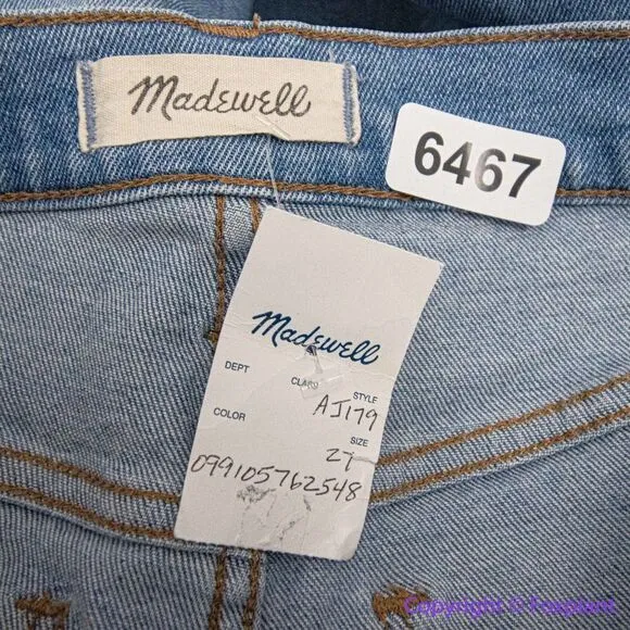 NEW Madewell 10" High-Rise Skinny Crop Jeans in Horne Wash, 27‎ - Image 12