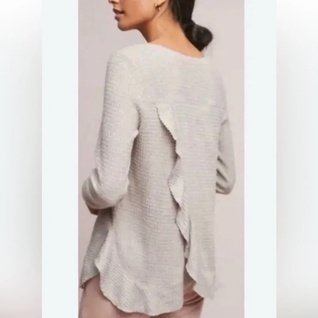 Anthropologie Saturday Sunday Wendy Waffle Knit Top Size XS - Image 4