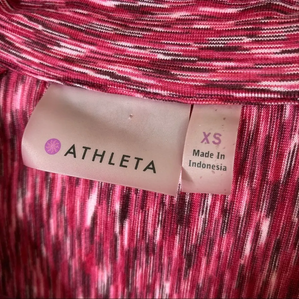 Athleta 3/$30  | Pink Heather 1/4 Zip Athletic Pullover Jacket XS - Image 4