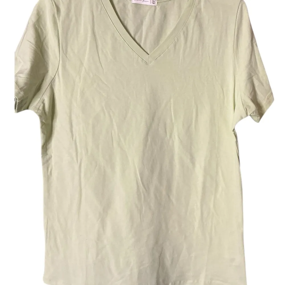 Active Basic 👚2/$10👚  Light Green V-Neck Tee - Image 2