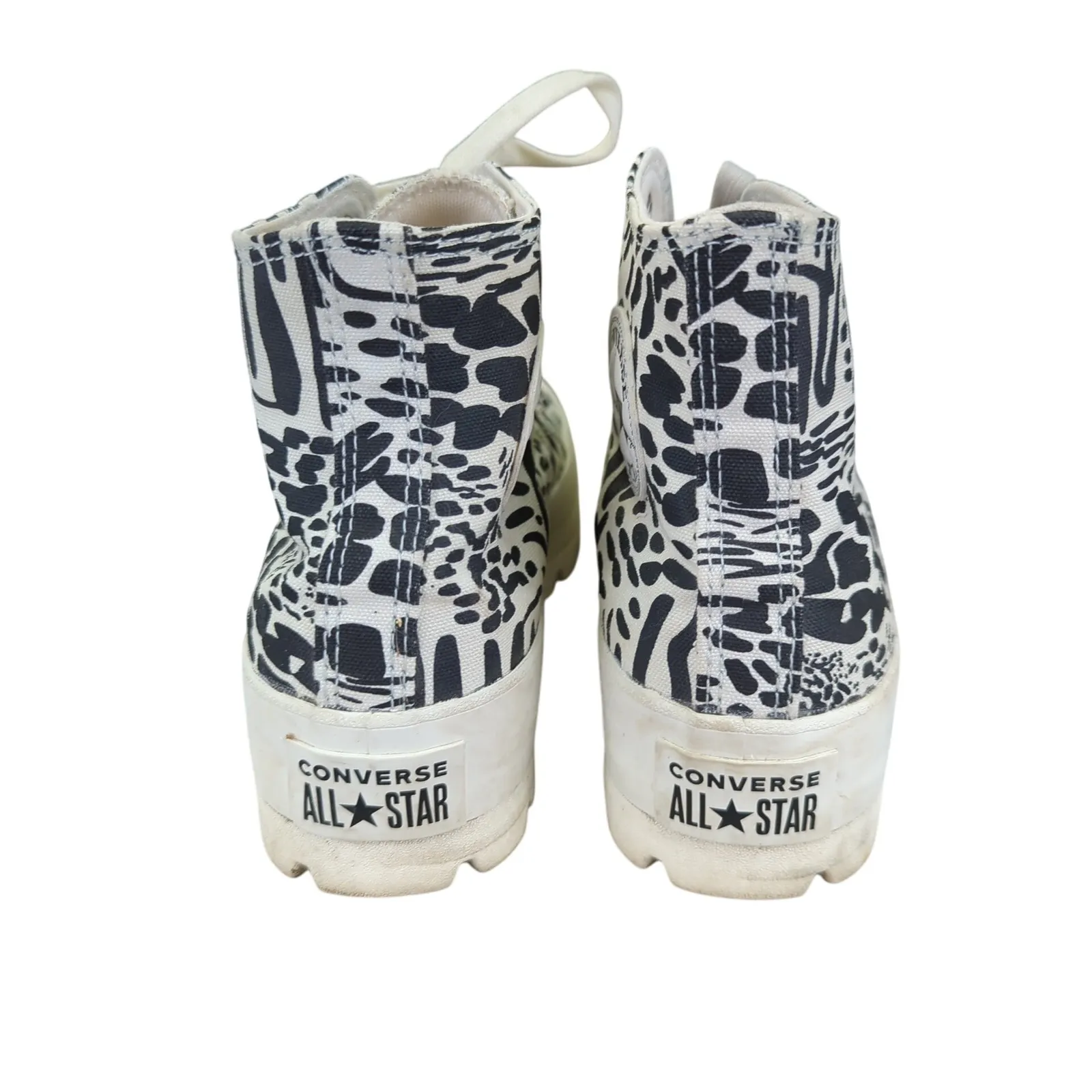 Converse‎ CTAS Lugged Zebra Print Platform High Top Sneakers Women's 9 Animal - Image 6