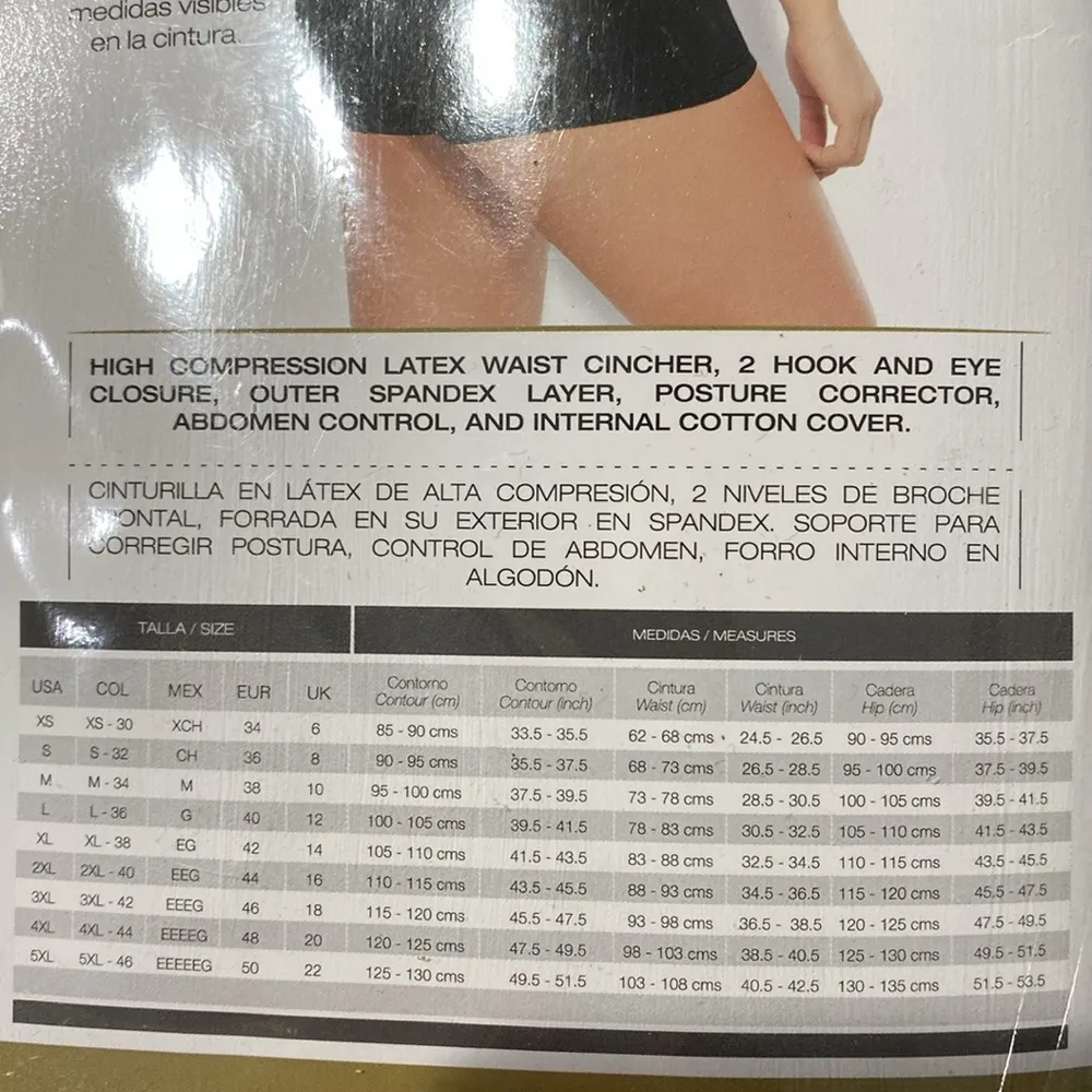 Waist Trainer with High Compression Black Size X Small New with tag - Image 9