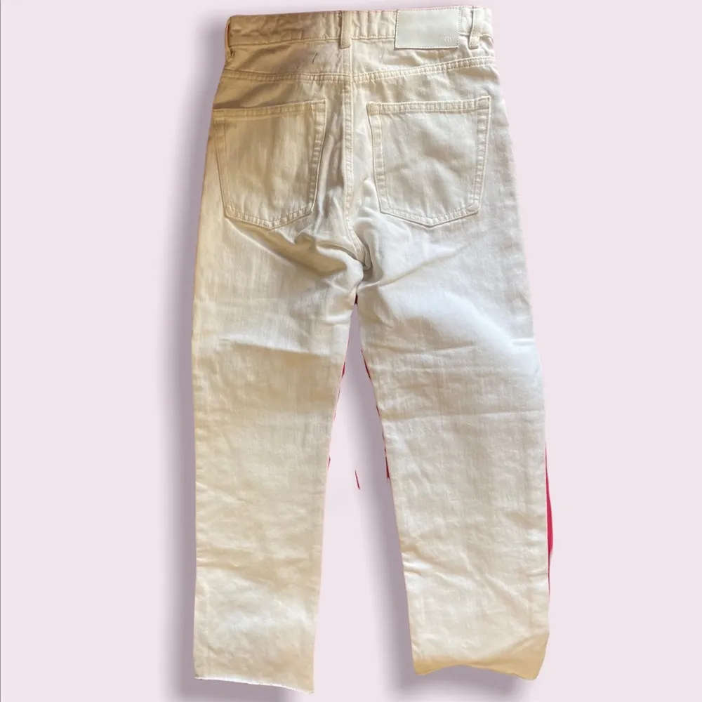 Zara brand white mom jeans - Image 11