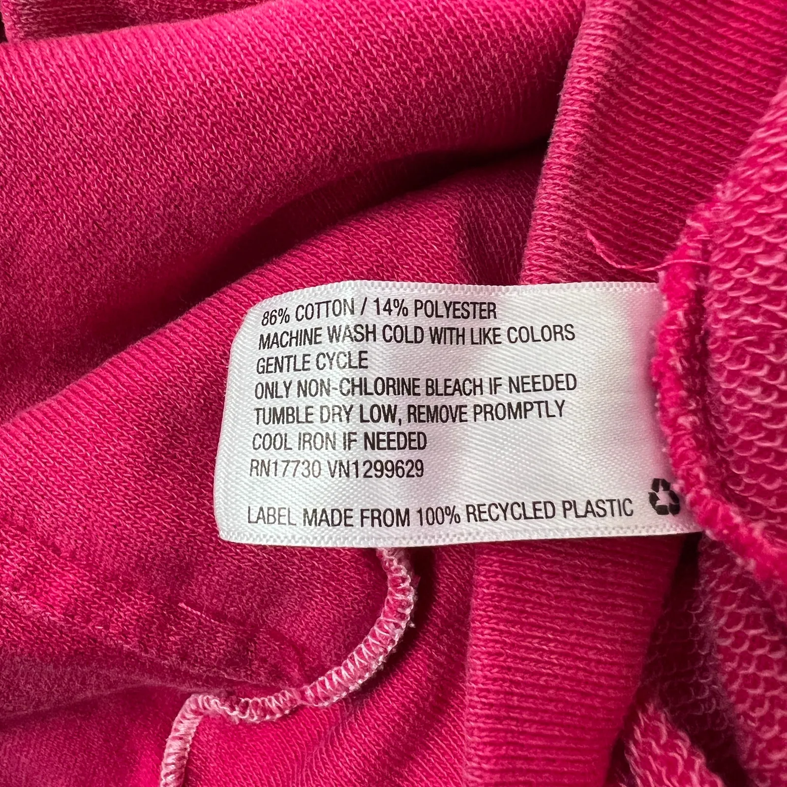 Wild Fable Women's Magenta Pink Seamed Hooded Sweatshirt - Size Medium - NWT - Image 4