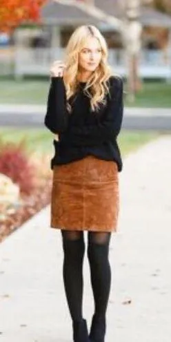 Gap jeans stretch Brown Corduroy Mini skirt size 6 - Image 2