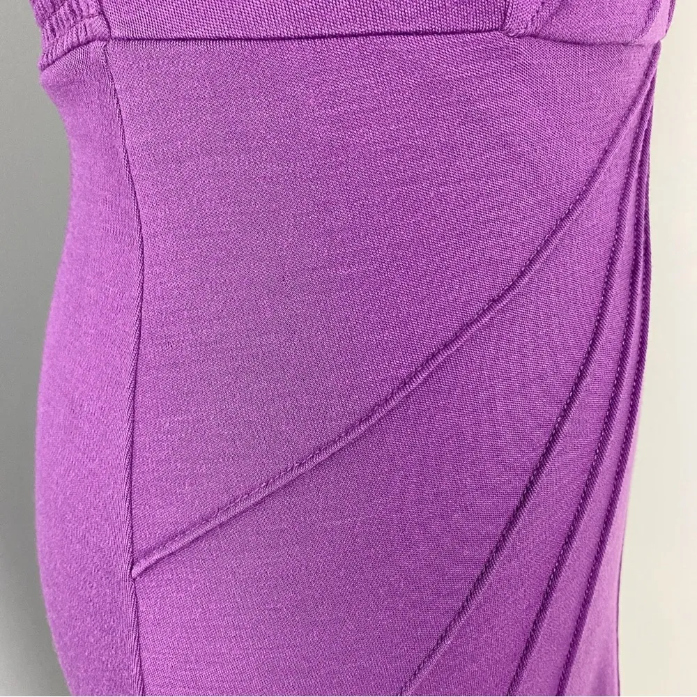 Women's Strapless Wool Dress Purple Size M - Image 6