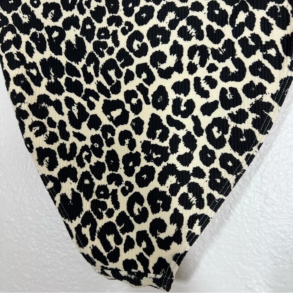 Leopard Print High Rise Bikini Bottoms - Image 4