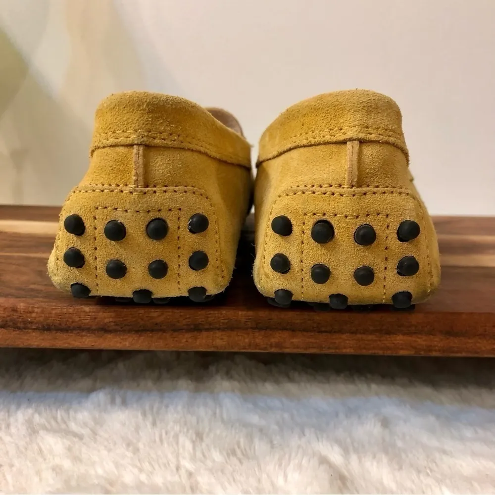 TOD’S Gommino Driving Shoes in Suede - Yellow - Image 4