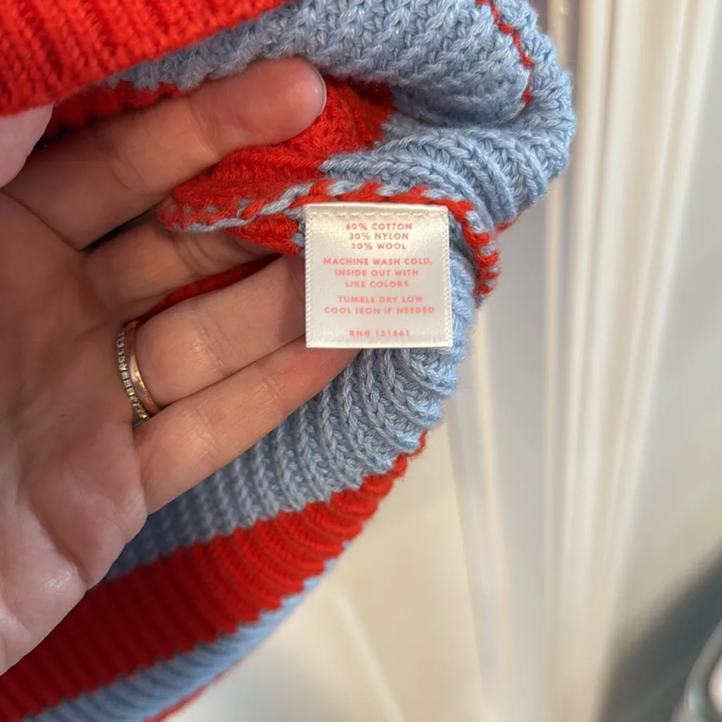 Ban.Do Slouchy Striped Red and‎ Blue Cardigan - Image 7