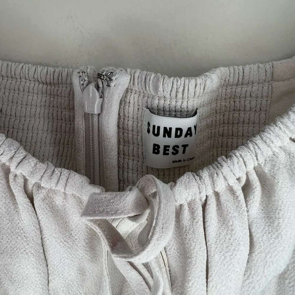 NWT Aritzia Sunday Best Delilah Longsleeve White Dress - Image 8