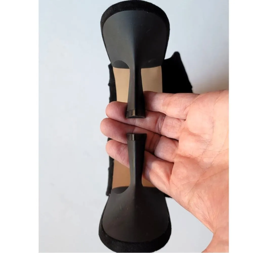 Zac Zac Posen Nathalie Mule Black Suede Sandals 5.5 NWOB - Image 6