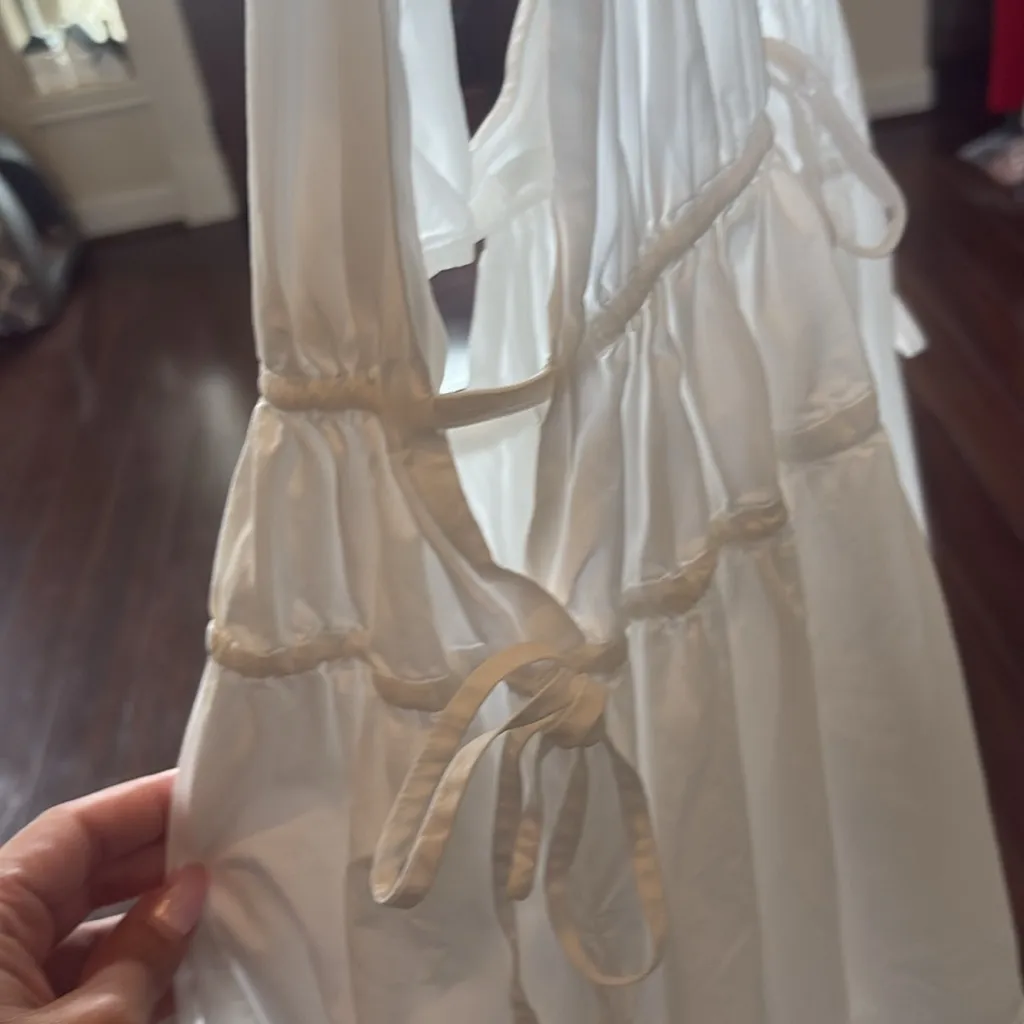 ASTR The Label Cassie Tiered White Maxi Dress- Saks5th Ave - Image 8