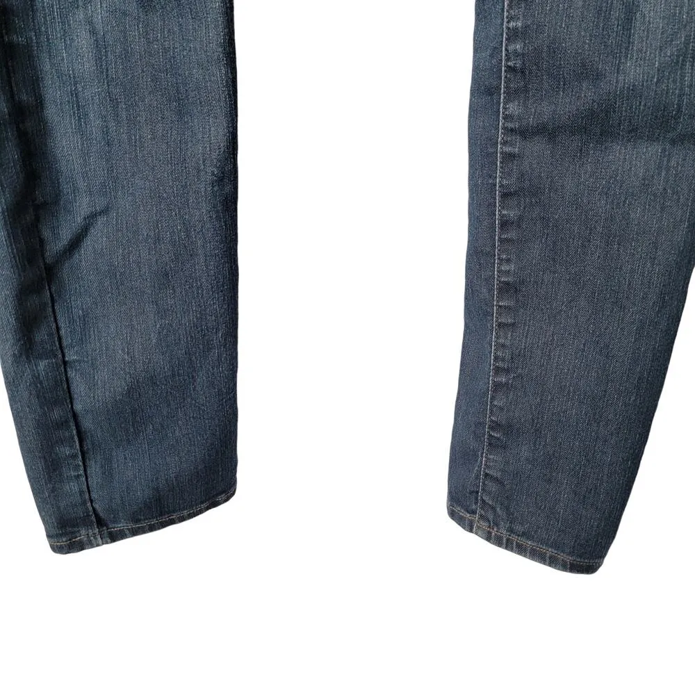 Y2K PAIGE Dark Wash Hidden Hills Mid Rise Stretch Womens Skinny Jeans Size 30 - Image 5