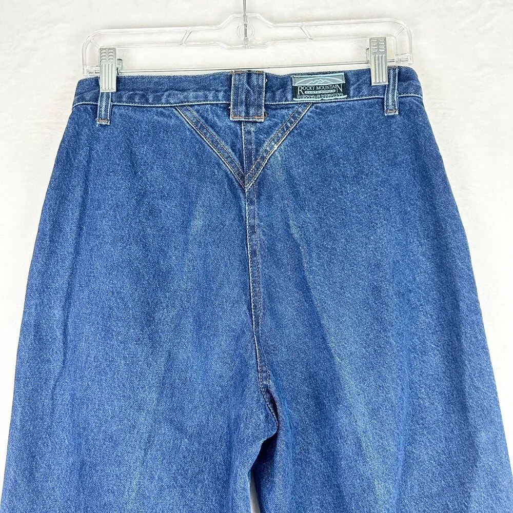 Rocky Mountain Rockies Vintage Western Jeans Size 11 28x36.75 High Rise Bareback - Image 4