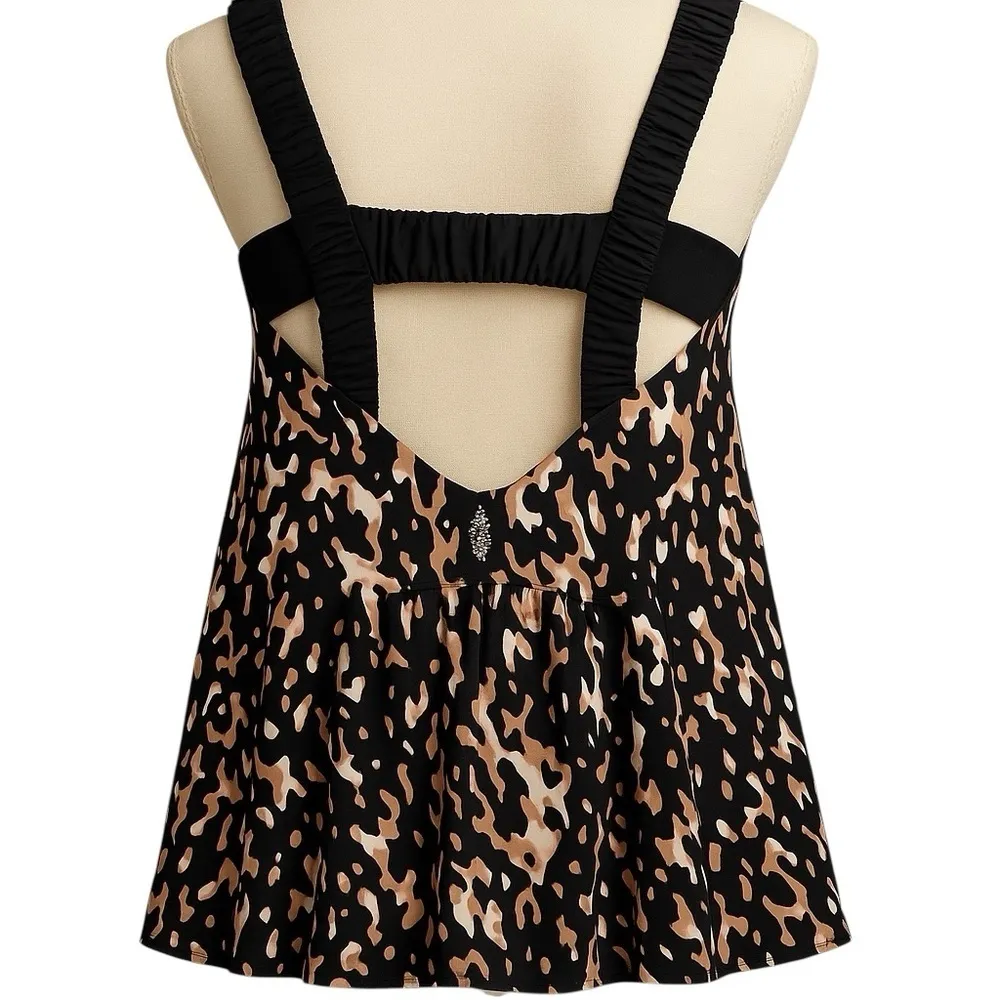 #181 NWOT Free People One Two Punch Printed Set in Tortoise Shell Combo - Image 7