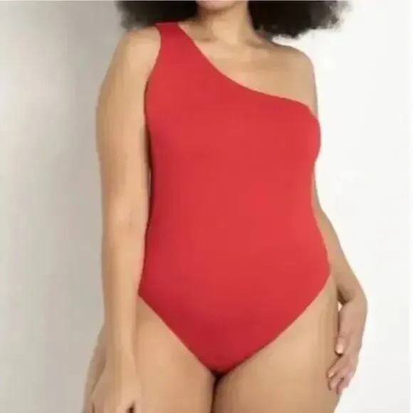 New! Eloquii One Shoulder Bodysuit in white, women plus size‎ 14/16 - Image 8