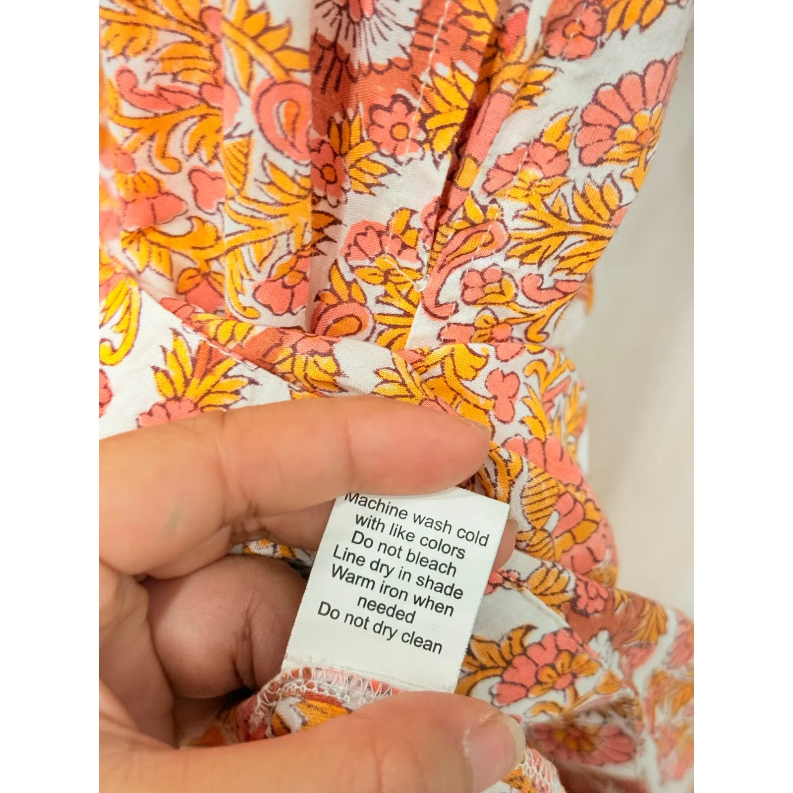 Hannah Artwear‎ Luciana Cabana Print Midi Dress Size 1 Bohemian Retro MSRP 365$ Orange - Image 5