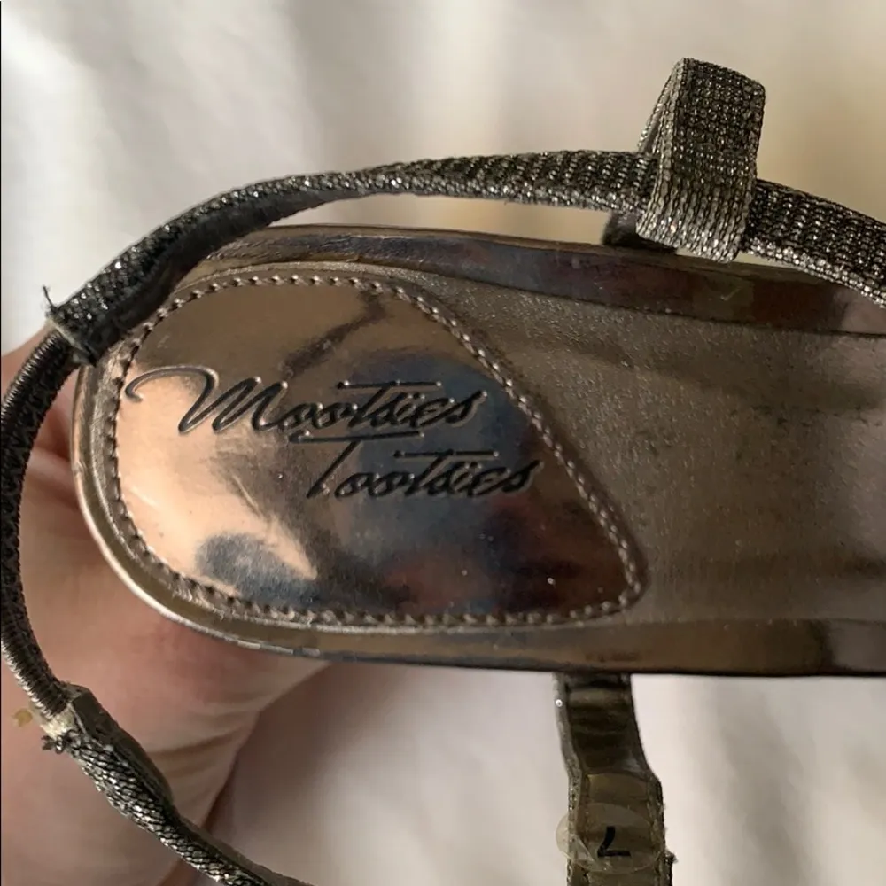 Mootsies Tootsies sparkly silver heels - Image 5