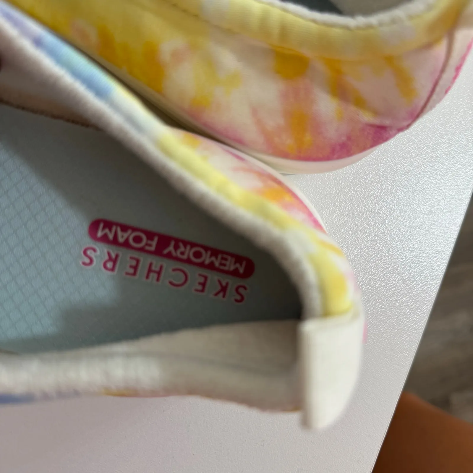 Skechers Street Poppy Tie Dye Memory Foam Hippie Hype Slip On Sneakers Size 10 - Image 6