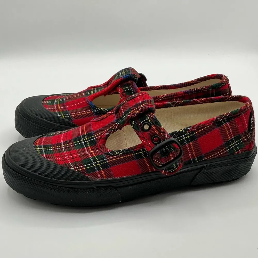A Rare Pair Of Vans Maryjane Plaid Tartans Women’s Shoes Size US7 - Image 2