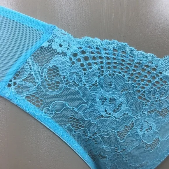 Jezebel Blue Contour Lace Bra & Panty Set 34B Size undefined - Image 7