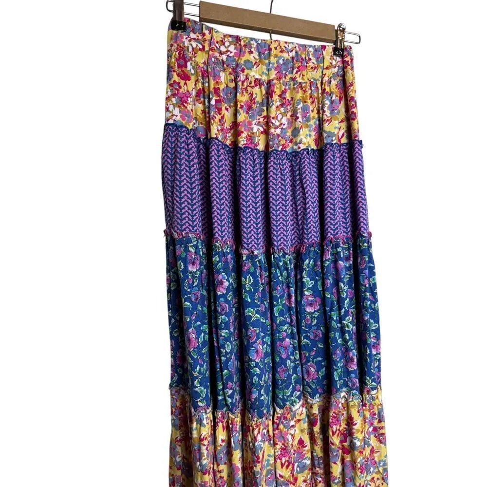 Loretta Caponi Bib Maxi Skirt Sz. S - Image 3