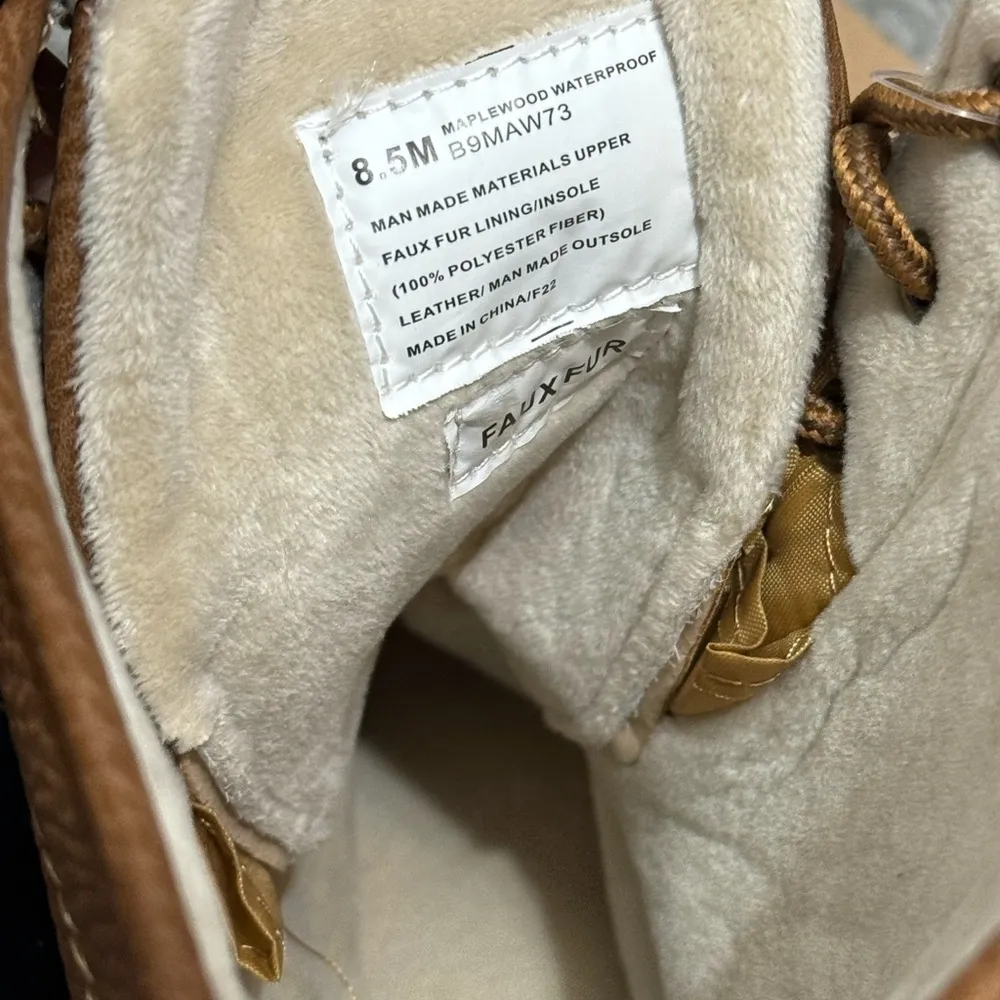 JBU BY JAMBU Maplewood Duck Rain Boots 8.5 Navy/Tan $70 Retail NWT - Image 11