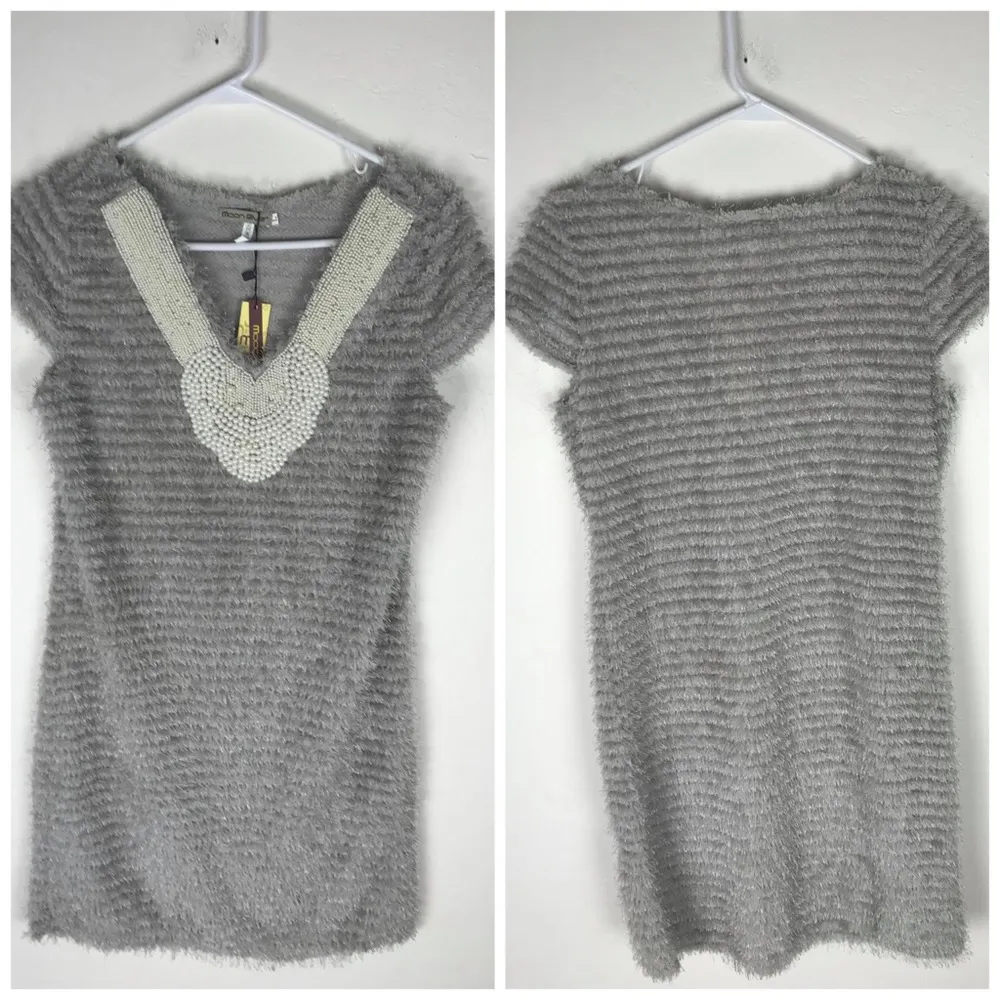 Moon River Fringe Pearl Collar Dress New With Tags - Image 2