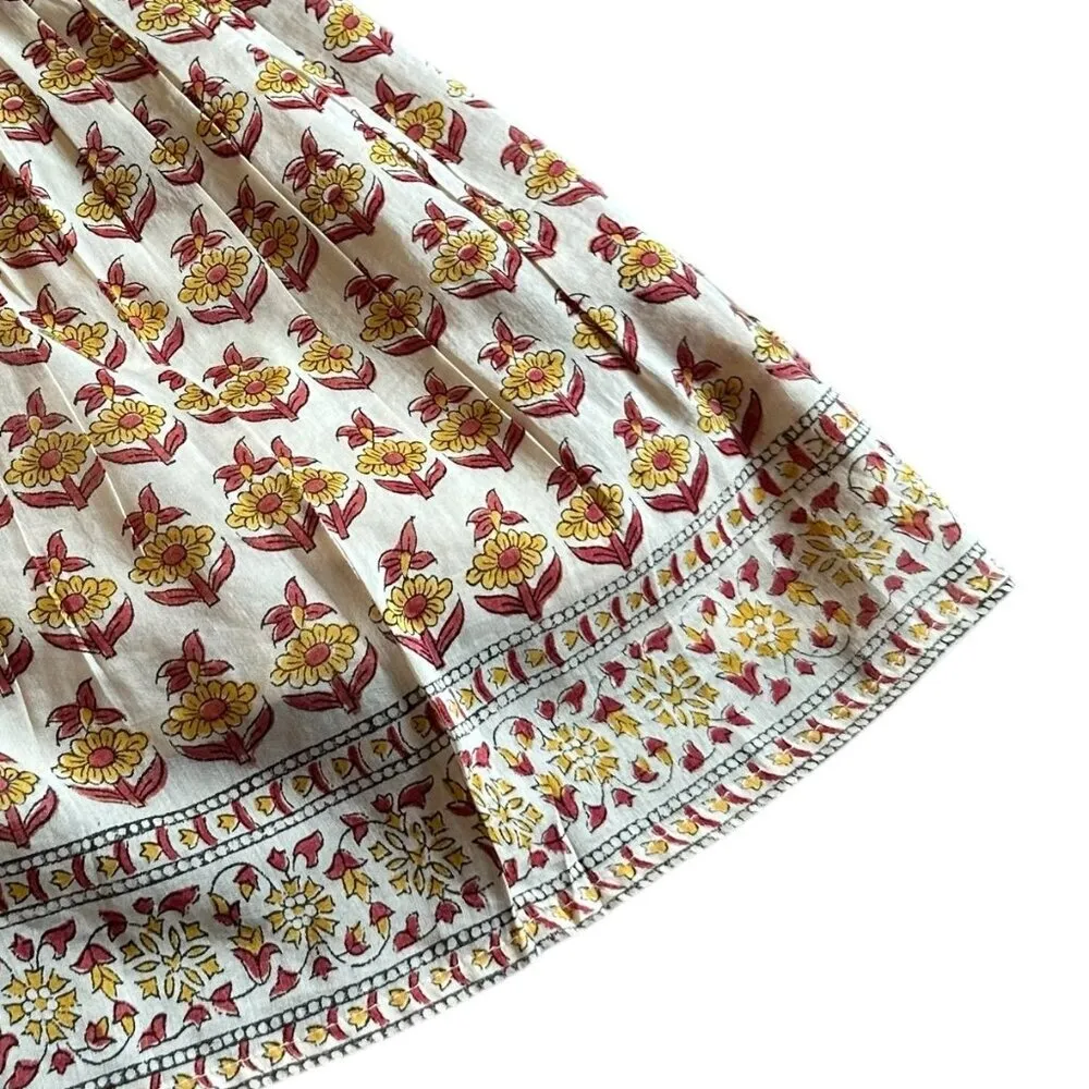 Bell by Alicia Bell Midi Dress Boho Silk Flowy Star Moon Tassels Size Small NWOT White - Image 7