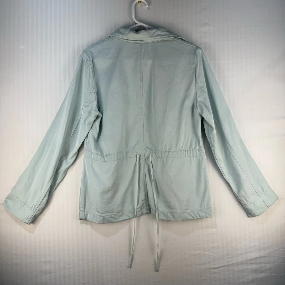J. Jill Light Blue %100 Tencel Vintage Blazer Women’s Size 8 Classic Minimalist - Image 8
